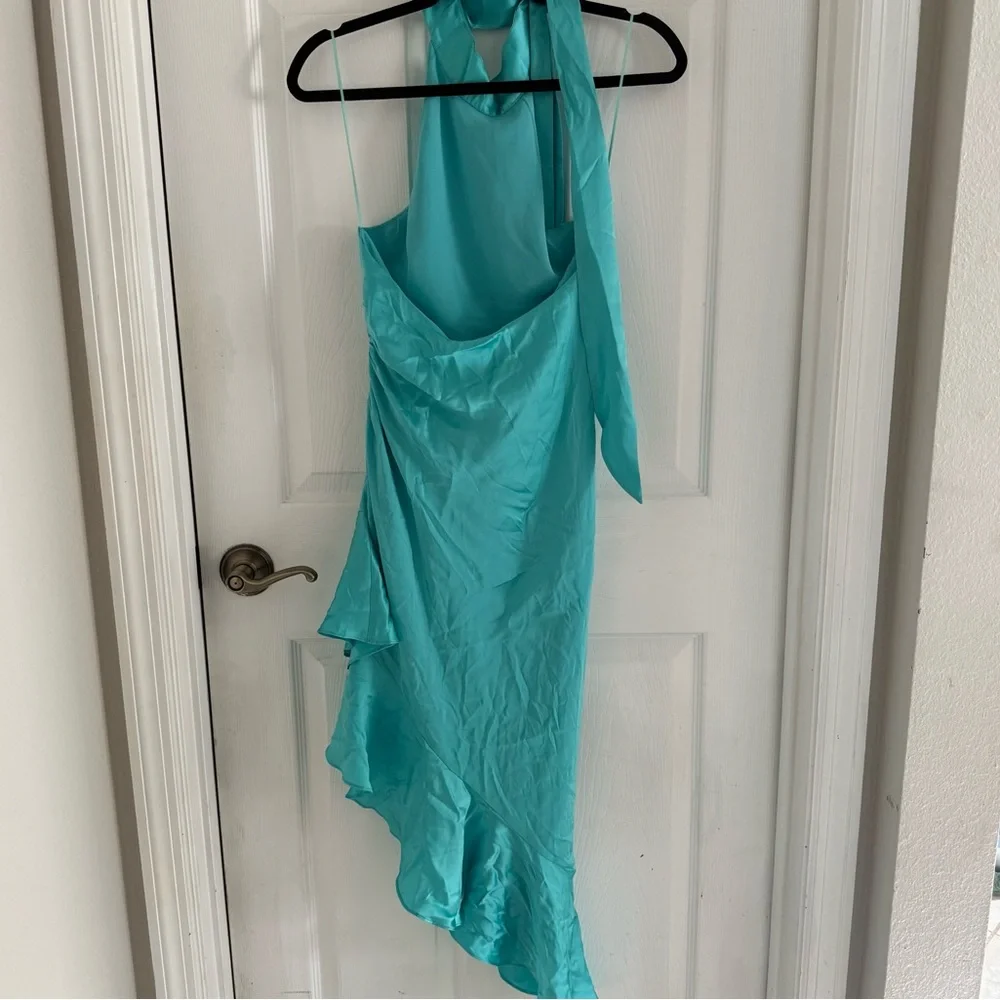 Amanda Uprichard Shaena Silk Halter Dress - Picture 5 of 8